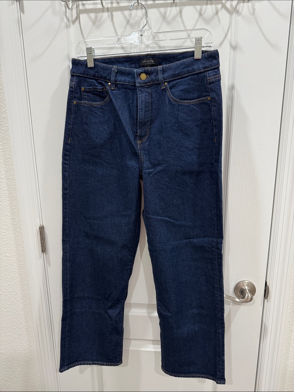 Ann Taylor Women's Dark Blue Straight-Leg Jeans